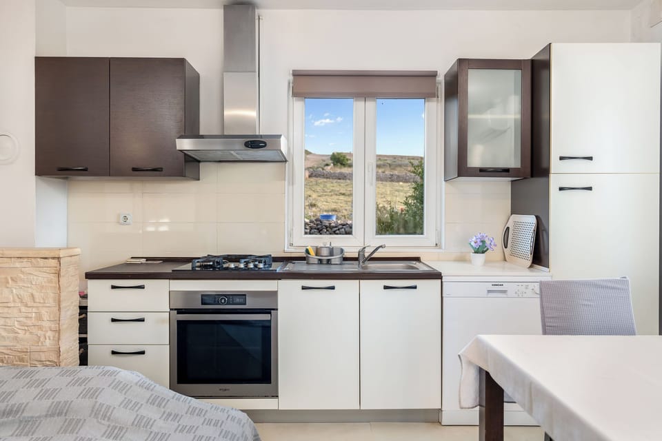 Apartment (A1) | Private kitchen | Fridge, oven, stovetop, dishwasher
