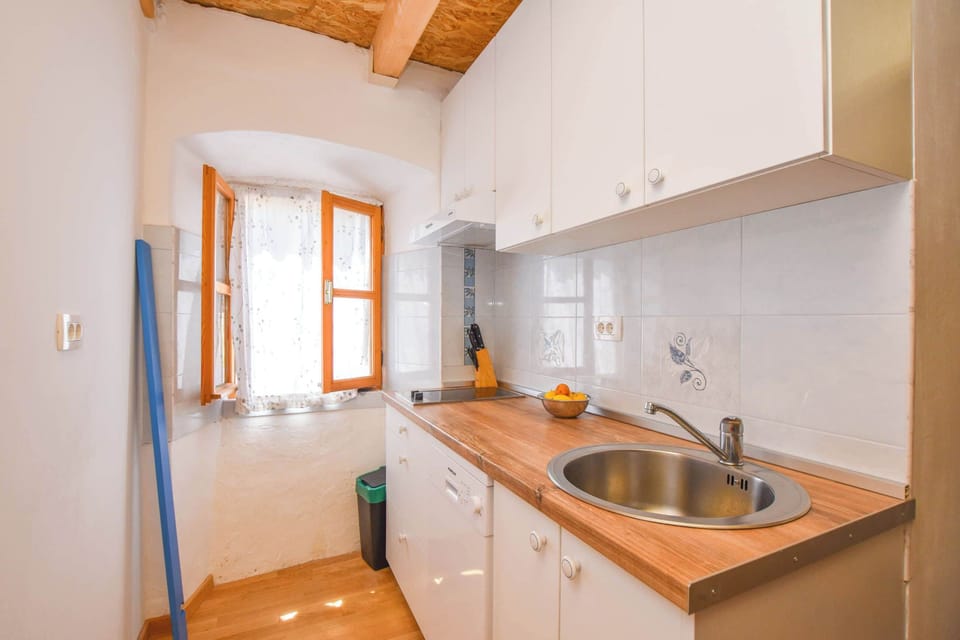 Apartment (A1) | Private kitchen | Fridge, stovetop, dishwasher, electric kettle