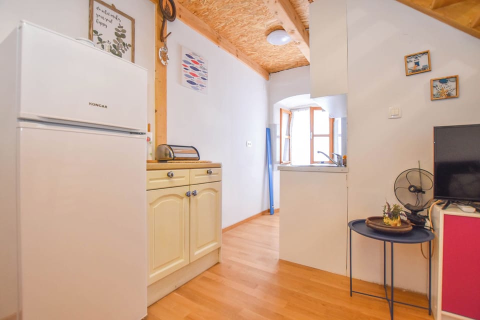 Apartment (A1) | Private kitchen | Fridge, stovetop, dishwasher, electric kettle