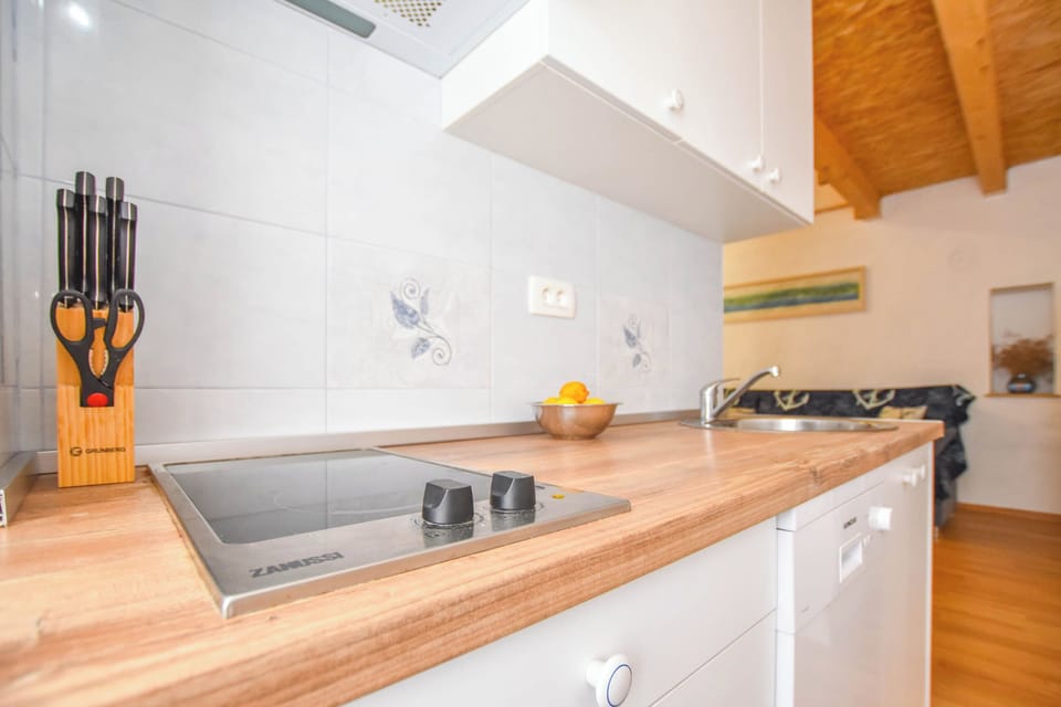 Apartment (A1) | Private kitchen | Fridge, stovetop, dishwasher, electric kettle