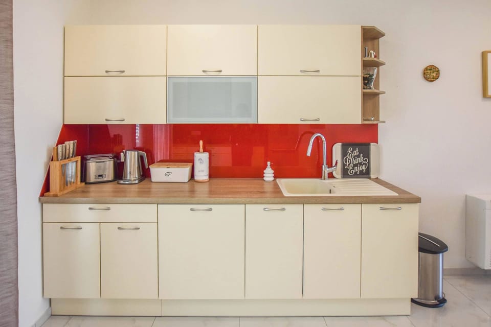 Apartment (A1) | Private kitchen | Fridge, oven, stovetop, dishwasher