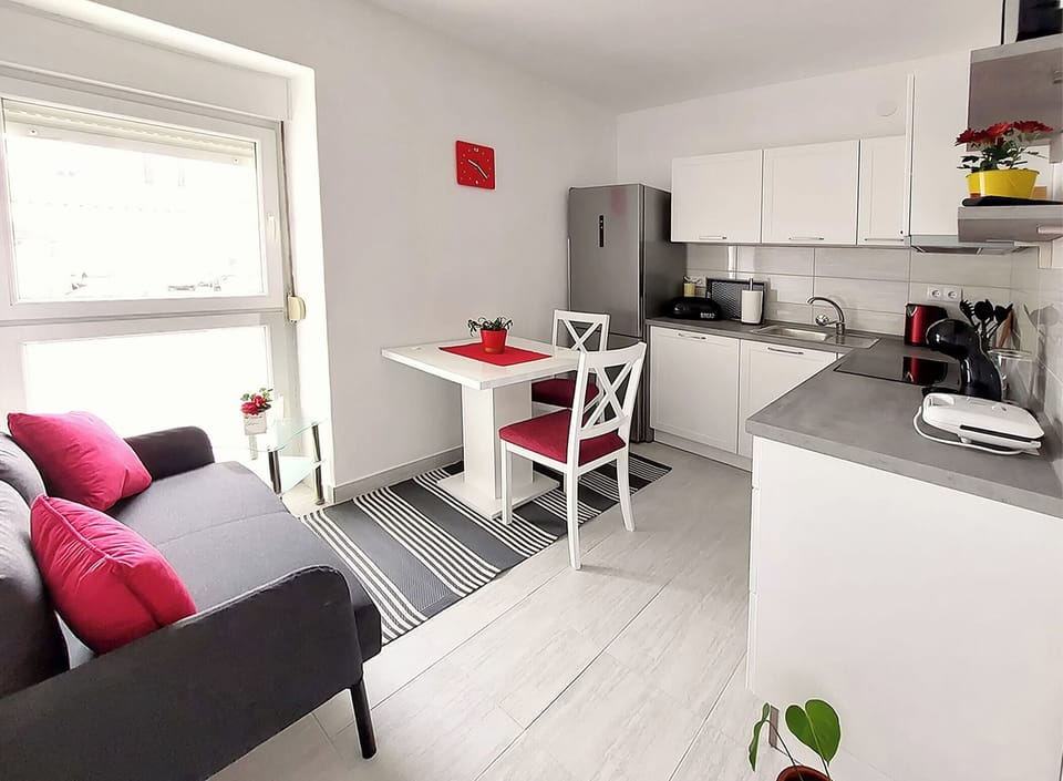 Apartment (A1) | Private kitchen | Fridge, oven, stovetop, dishwasher