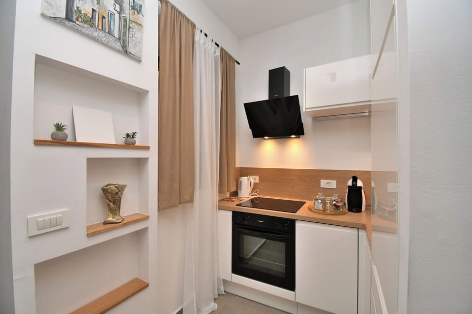 Studio (A1) | Private kitchen | Fridge, oven, stovetop, dishwasher