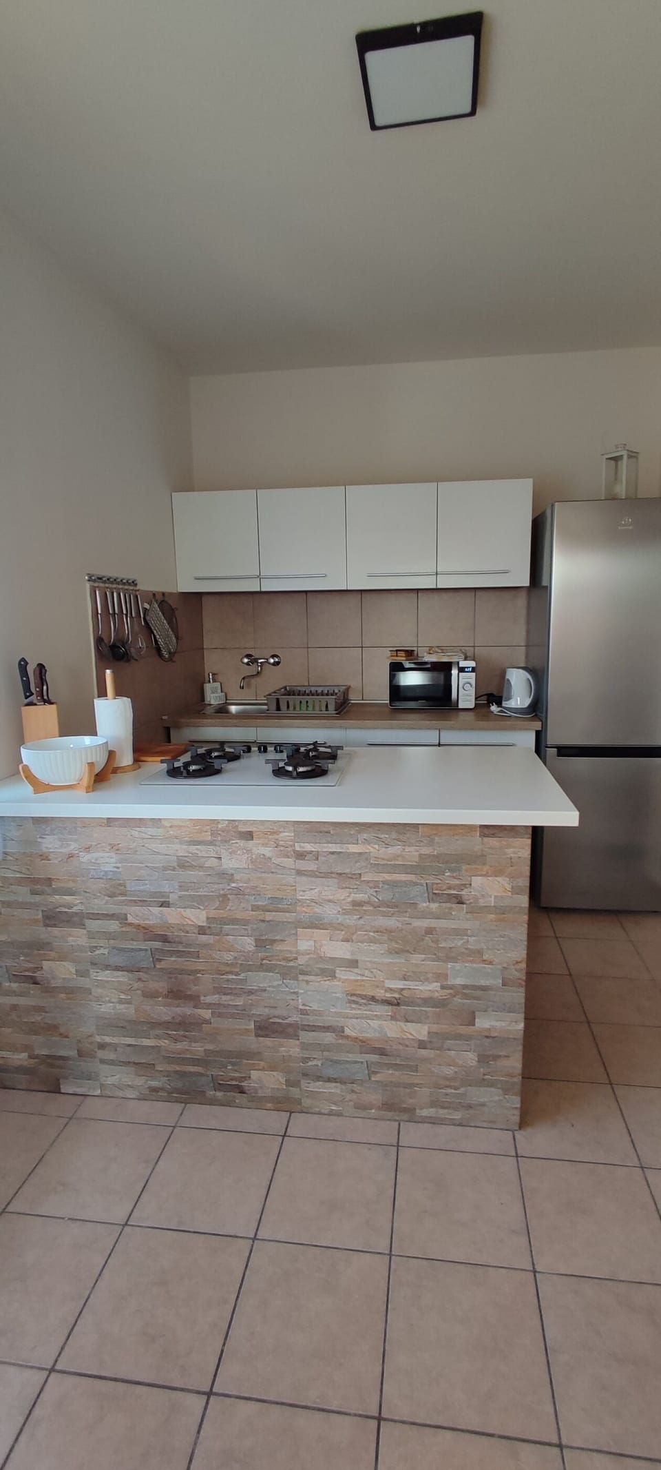 Apartment (A1) | Private kitchen | Espresso maker, fridge, microwave, oven