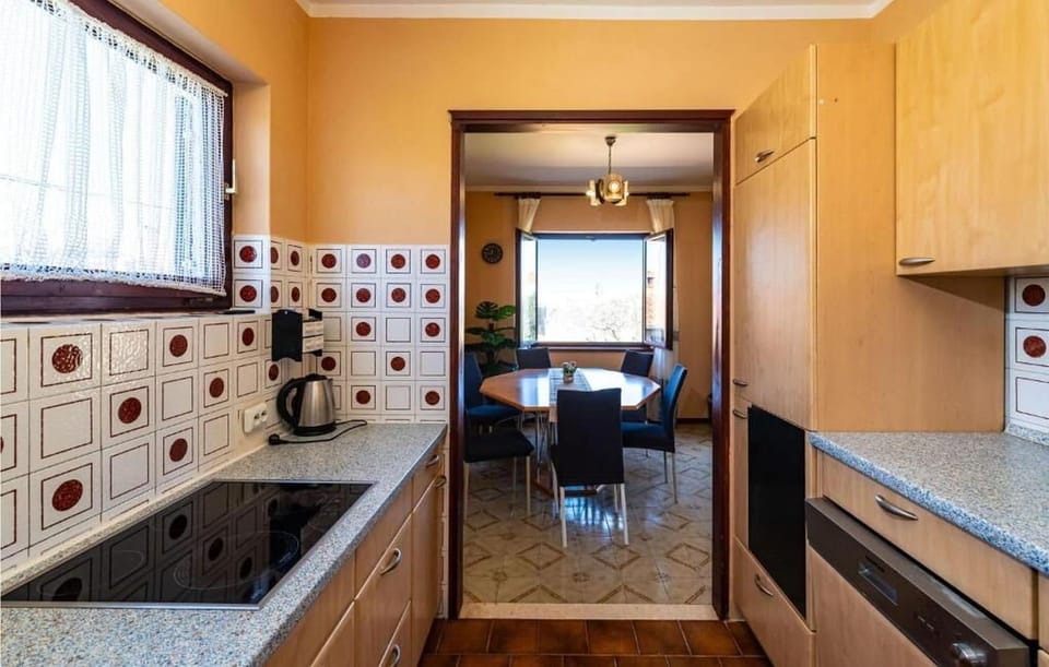 Apartment (A1) | Private kitchen | Fridge, microwave, oven, stovetop