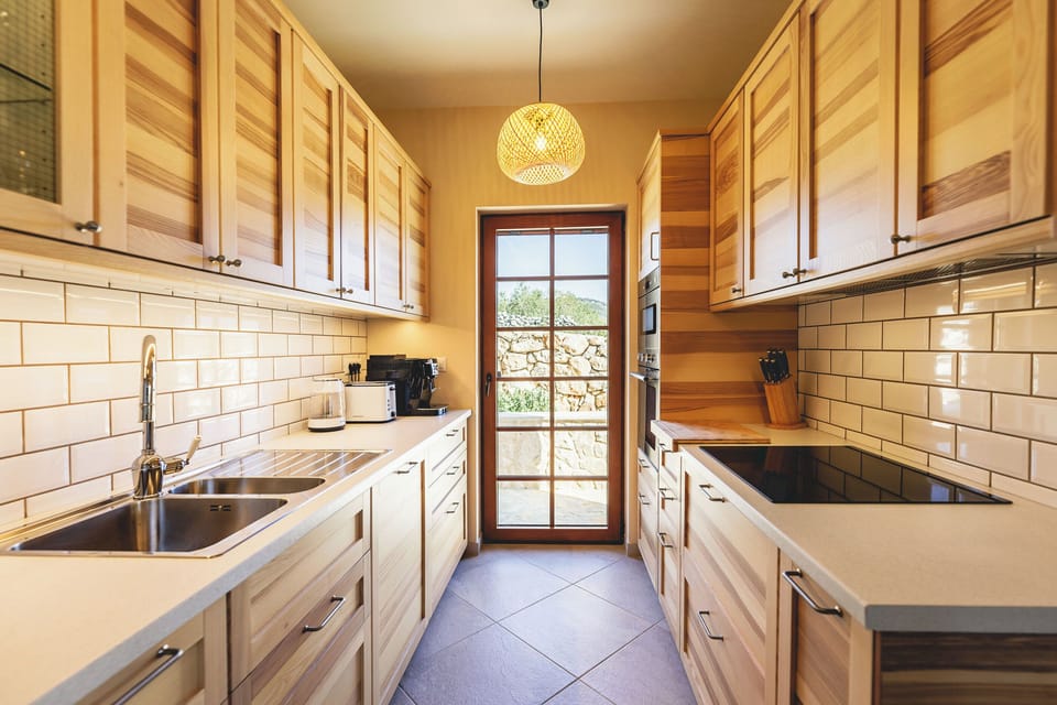 Villa | Private kitchen | Microwave, dishwasher, espresso maker, electric kettle