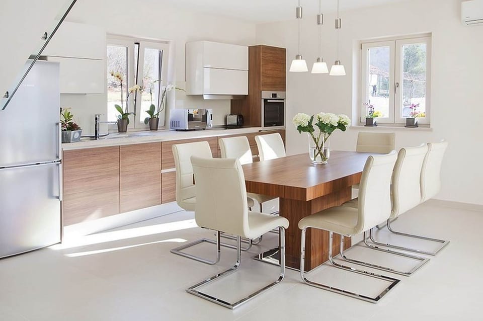 Villa | Private kitchen | Espresso maker, fridge, microwave, oven