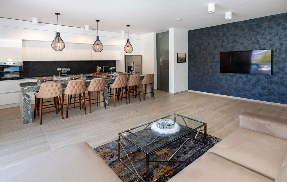 Villa | Private kitchen | Fridge, oven, stovetop, dishwasher