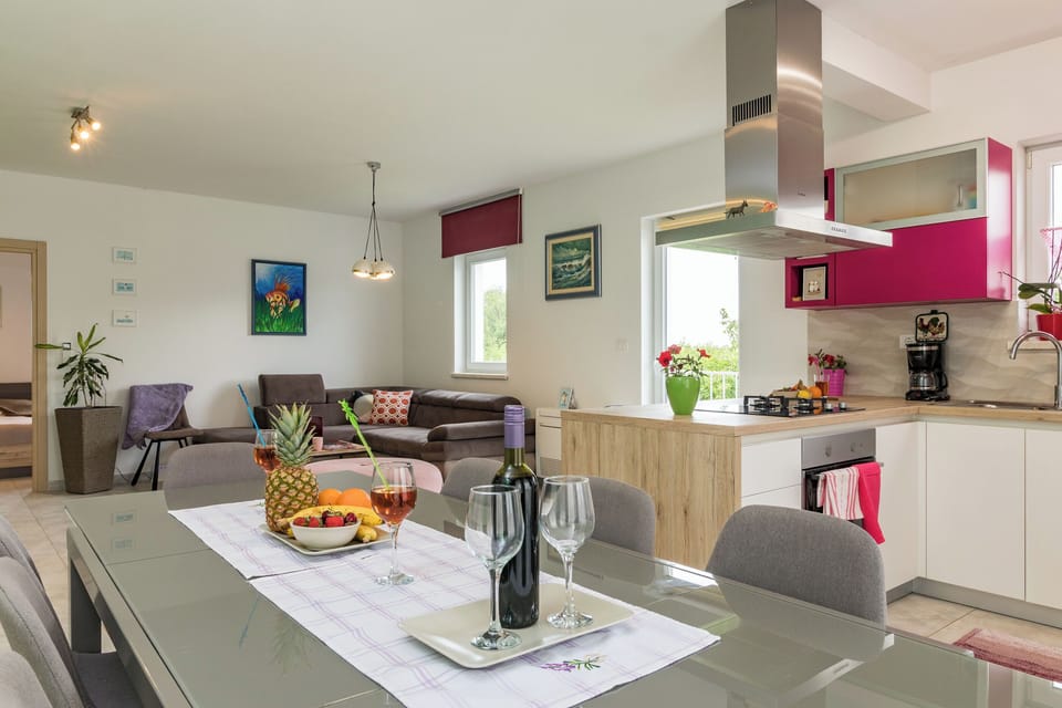 Villa | Private kitchen | Espresso maker, fridge, microwave, oven