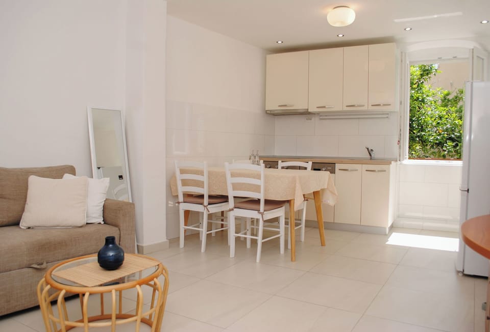 Apartment (A1) | Private kitchen | Fridge, oven, stovetop, dishwasher