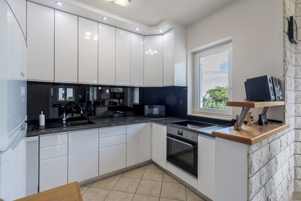 Villa | Private kitchen | Espresso maker, fridge, microwave, oven