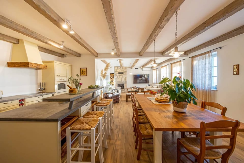 Villa | Private kitchen | Espresso maker, fridge, microwave, oven