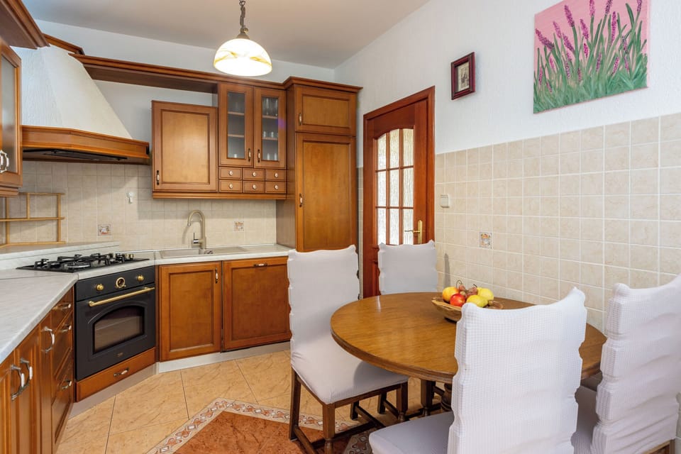 Villa | Private kitchen | Espresso maker, fridge, microwave, oven