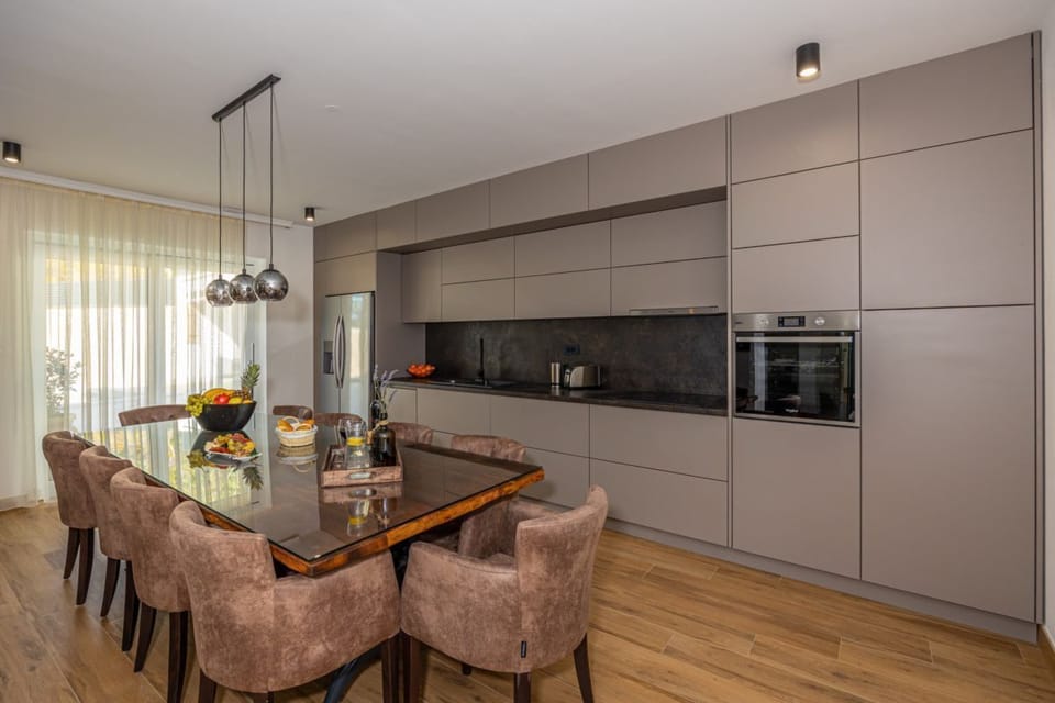 Villa | Private kitchen | Espresso maker, fridge, oven, stovetop