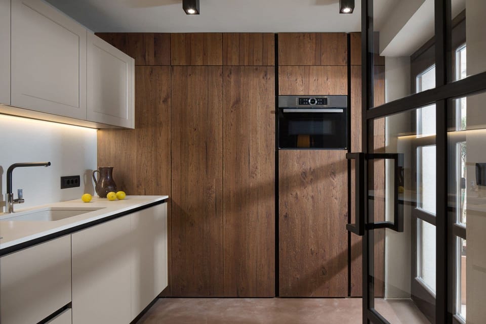 Villa | Private kitchen | Fridge, microwave, oven, stovetop