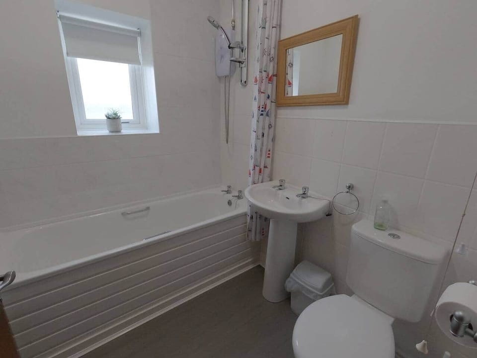 Bathroom, with overhead shower
