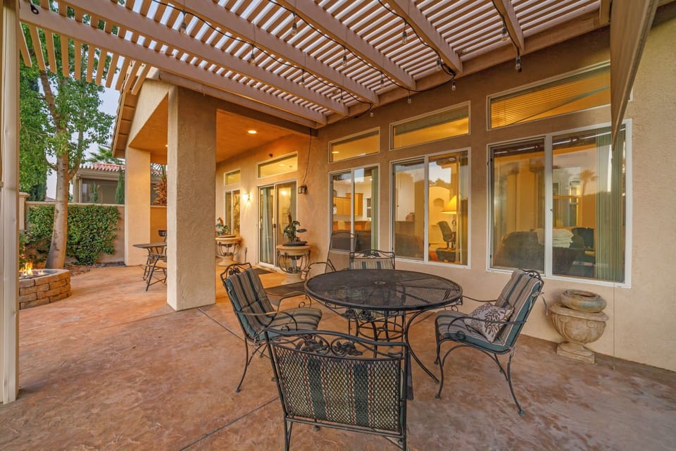 Spacious covered area ideal for gathering and dining