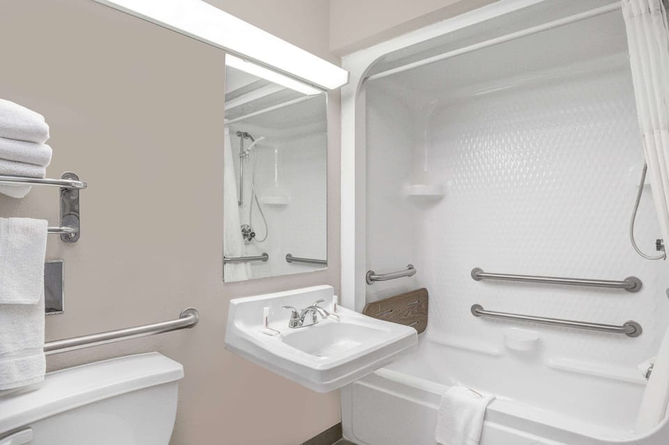 Free toiletries, hair dryer, towels, soap