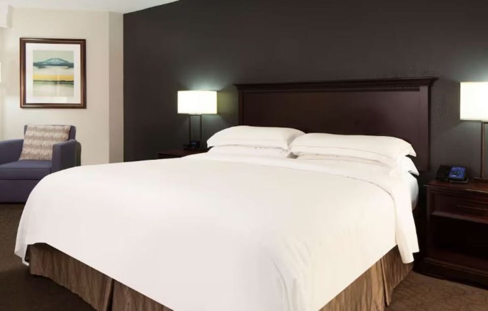 Sink into crisp linens for a deeply restful night.