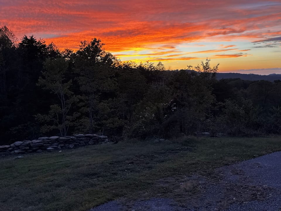 Evening sunset from your driveway