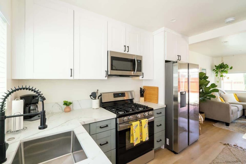 You’ll have access to high-end stainless steel appliances