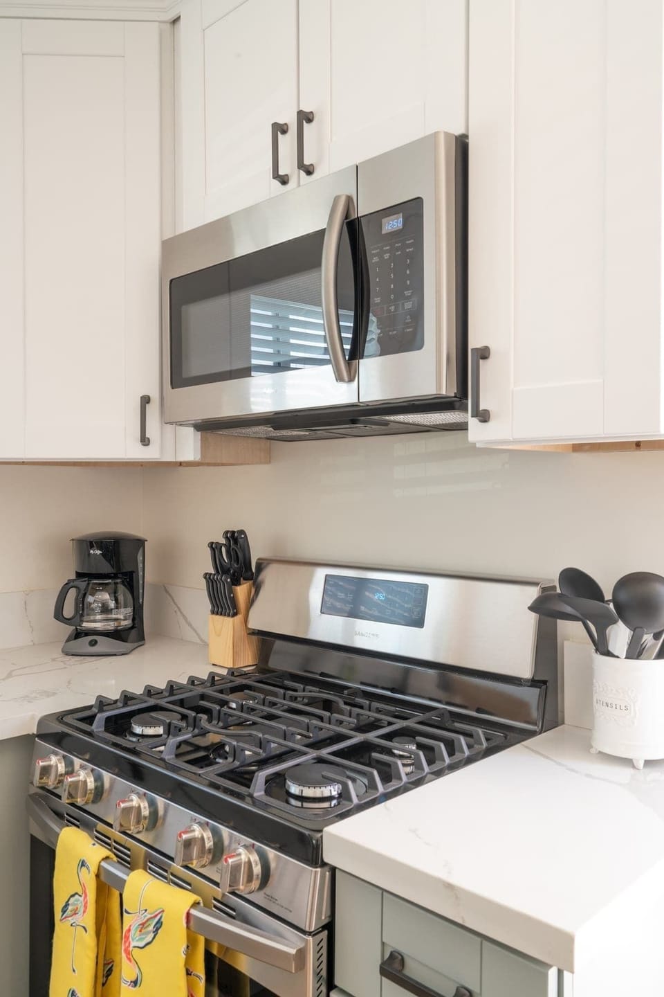 You’ll have access to high-end stainless steel appliances
