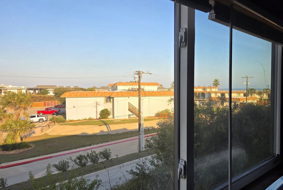 Sip your morning coffee as you watch the sun rise over the Gulf.