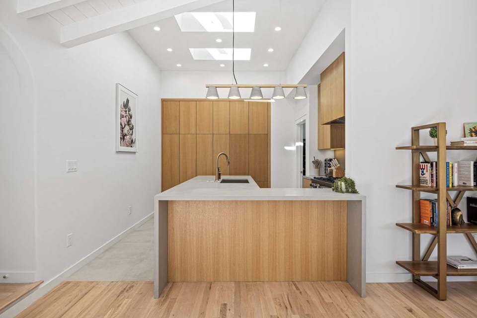 Kitchen | Waterfall Island & Skylight