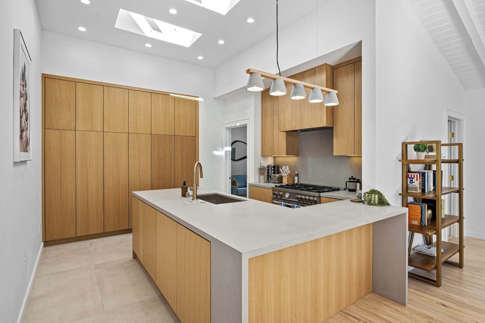 Kitchen | Wood Cabinetry & Island