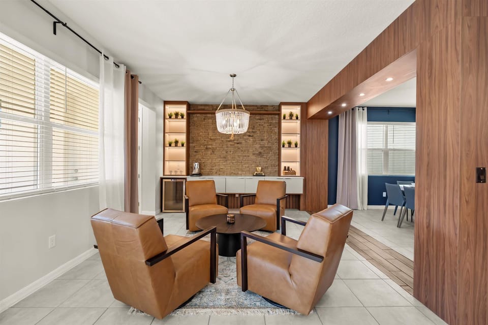 Comfortable, stylish corner for relaxing, chatting, or enjoying quality time together
