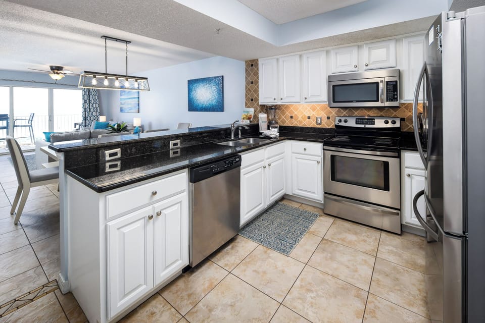 Condo (Gulf Dunes 304- Saltwater Solace) | Private kitchen | Cookware/dishes/utensils