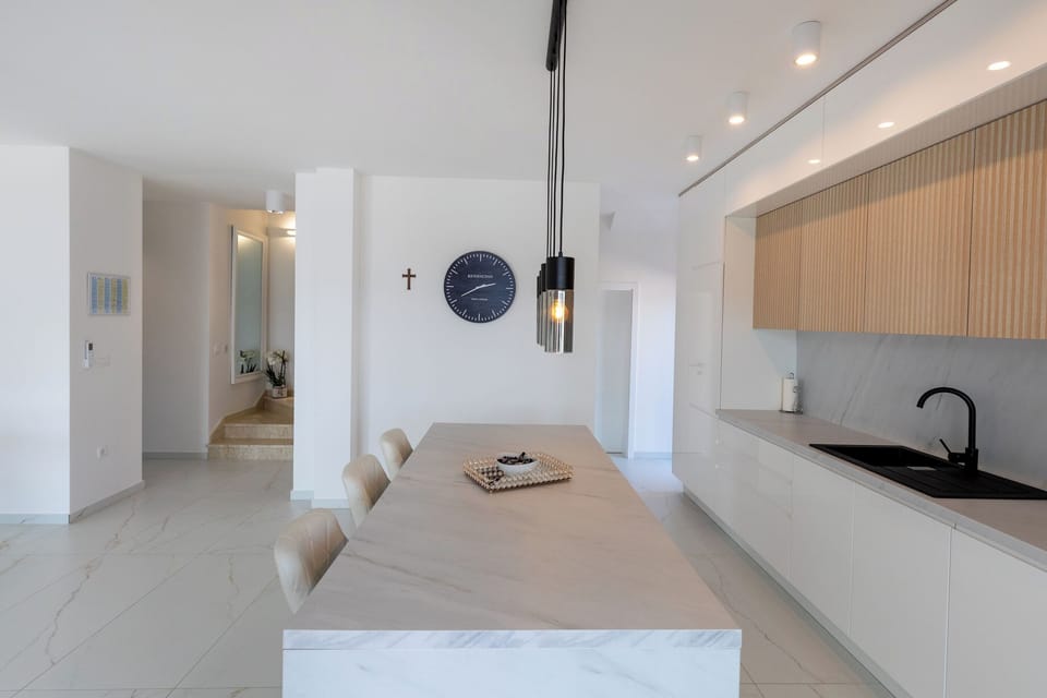 Villa | Private kitchen | Fridge, oven, stovetop, dishwasher