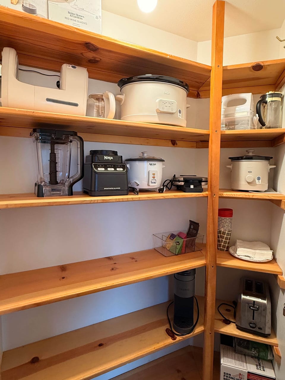 fully stocked kitchen