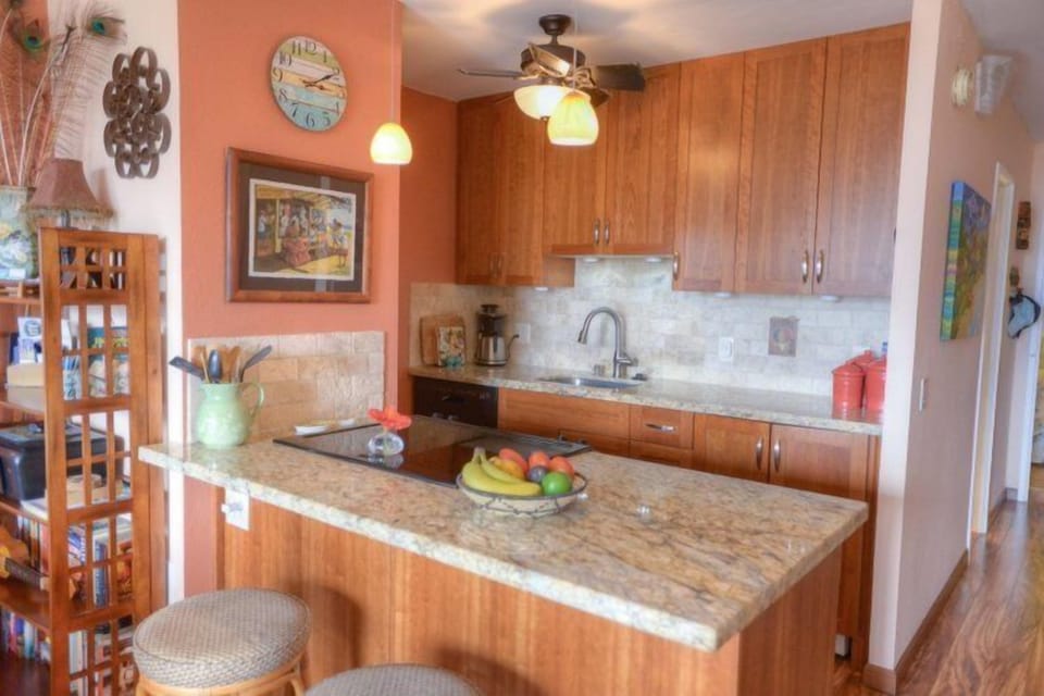 Bright kitchen.