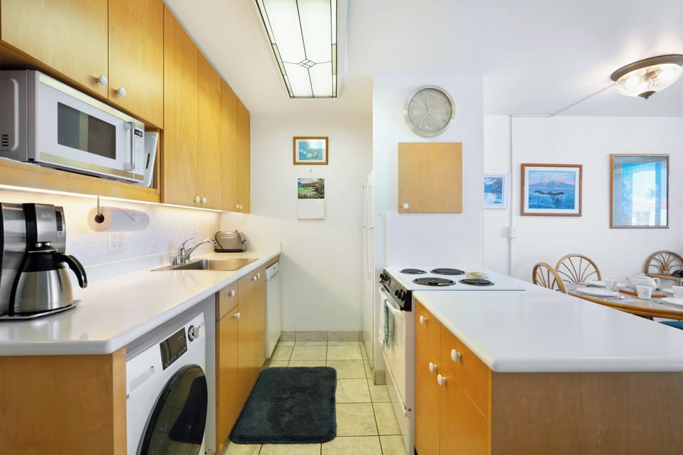 Well-appointed kitchen.