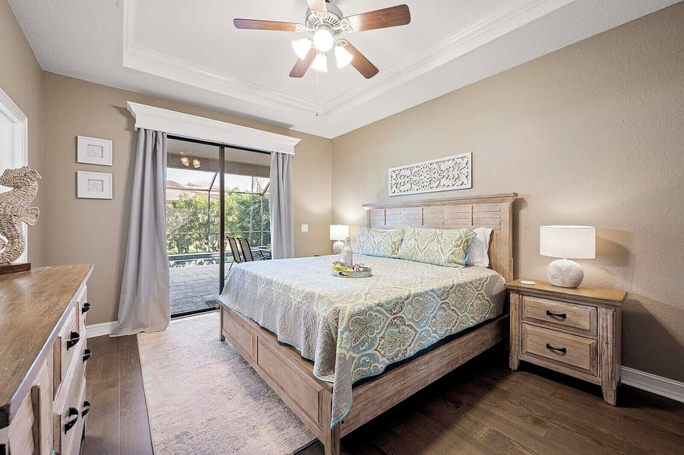 Welcome to Your Main King Bedroom Suite with Access to the Lanai