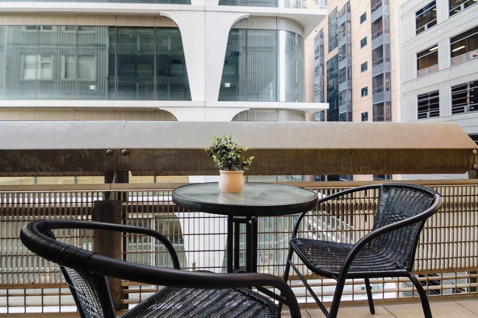 Balcony perfect to relax after a day out exploring or work 
