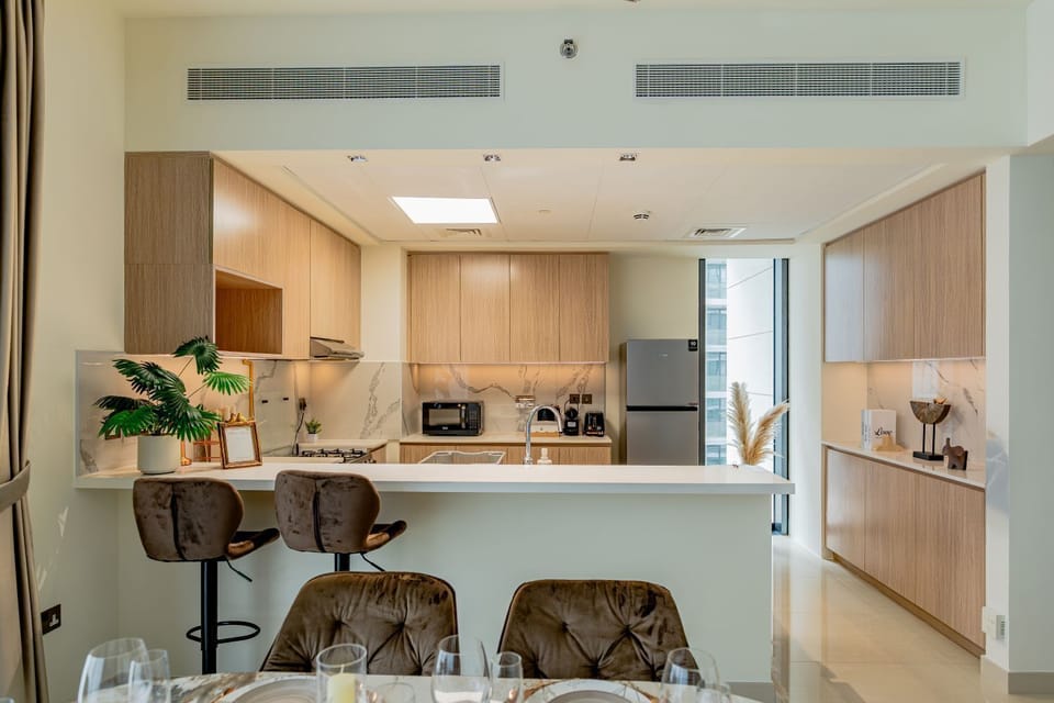 Luxury Apartment, Balcony, City View | Private kitchen | Coffee/tea maker, electric kettle, toaster