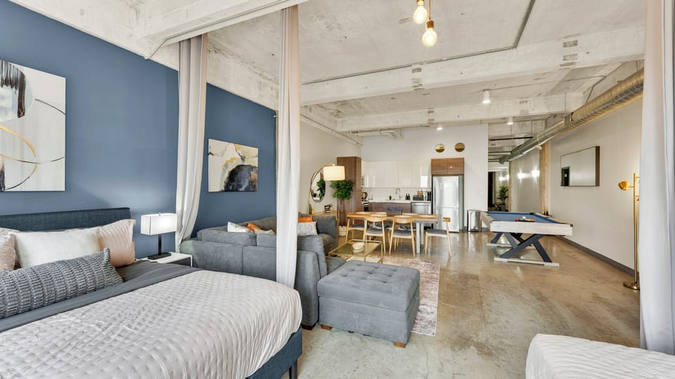 Urban Open-Concept Loft Overlooking Living & Dining