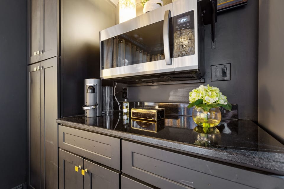 Nespresso coffee bar and essentials for morning routine 