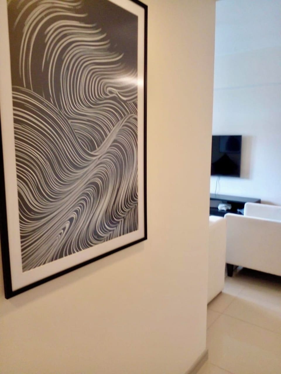 Comfort Double Room, Pool View | Living area | Flat-screen TV