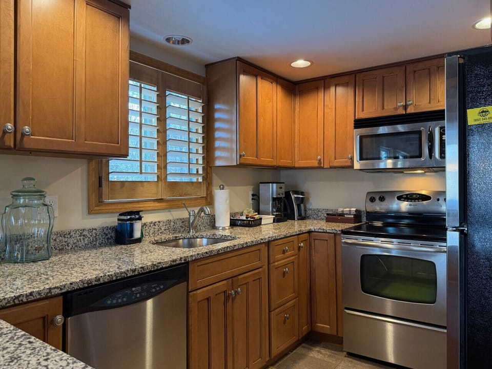 Prepare meals with ease in this modern kitchen