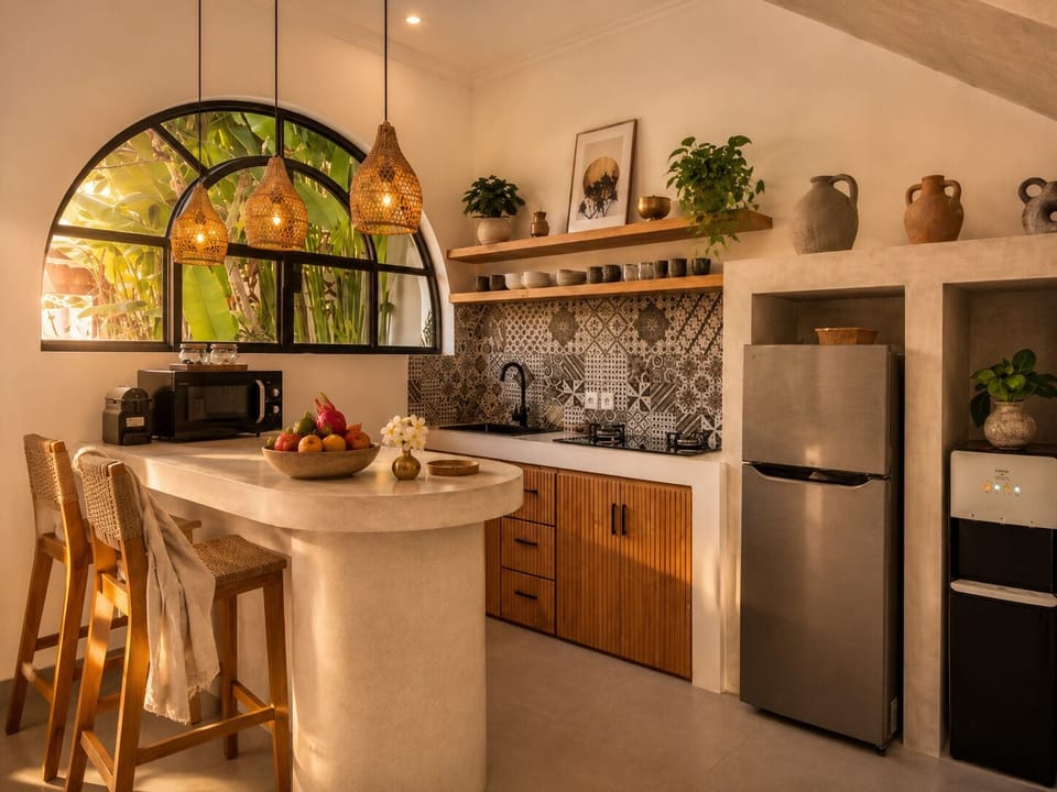 Luxury Villa, Patio, Pool View | Private kitchen | Espresso maker, electric kettle
