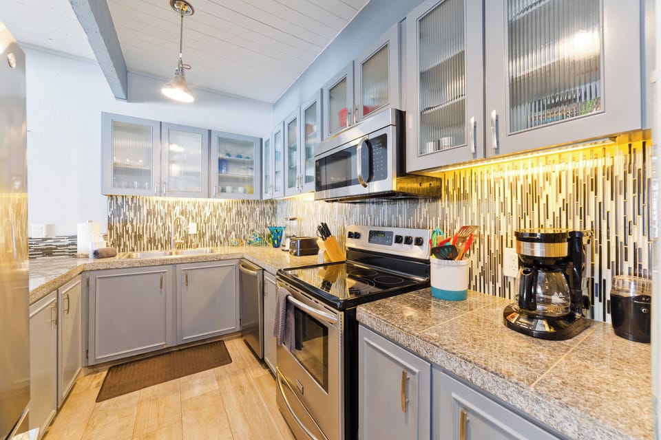 Fully stocked kitchen