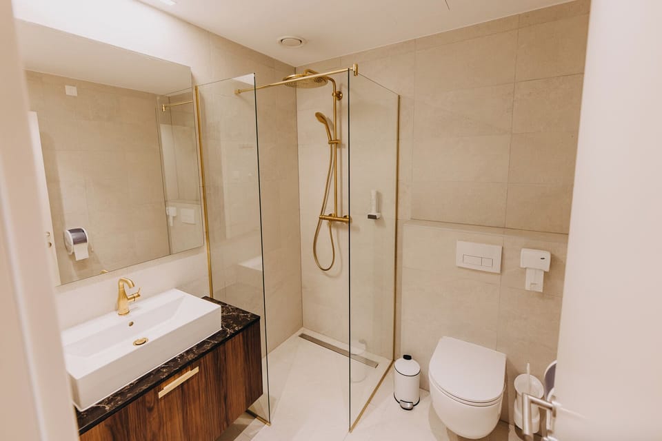 Comfort Single Room | Bathroom | Shower, hair dryer, bathrobes, slippers