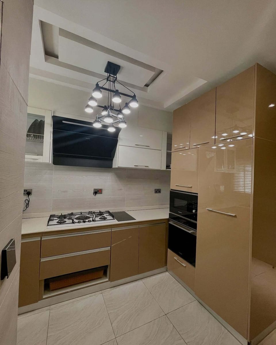 Deluxe Apartment, Balcony, City View | Private kitchen | Fridge, microwave, oven, stovetop