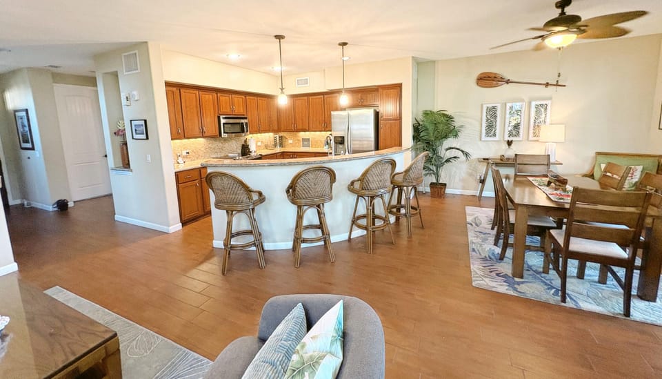Dining and living room