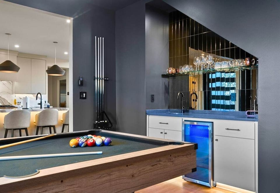 Fun is always on the schedule in this game room, where you can play, hang out, and keep the energy going long after the day's adventures are done.