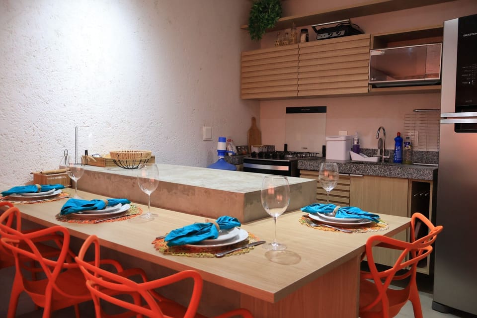 Villa | Private kitchen | Microwave, oven, stovetop, cookware/dishes/utensils