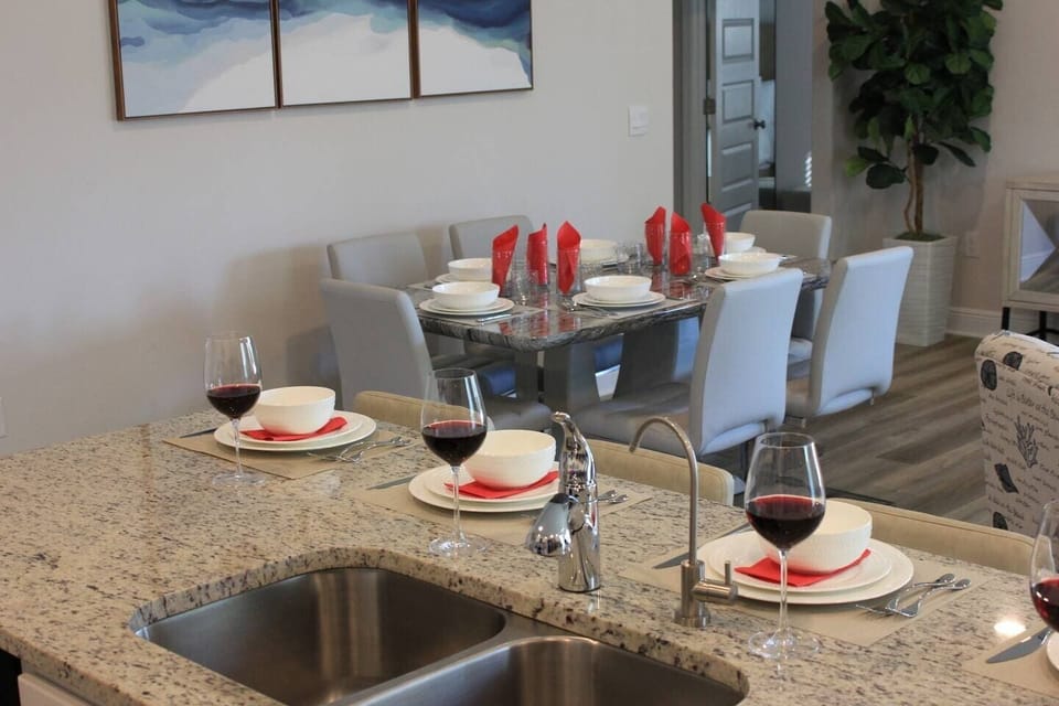 Main Dining: Gather and dine in style with this spacious 6-seater dining area.